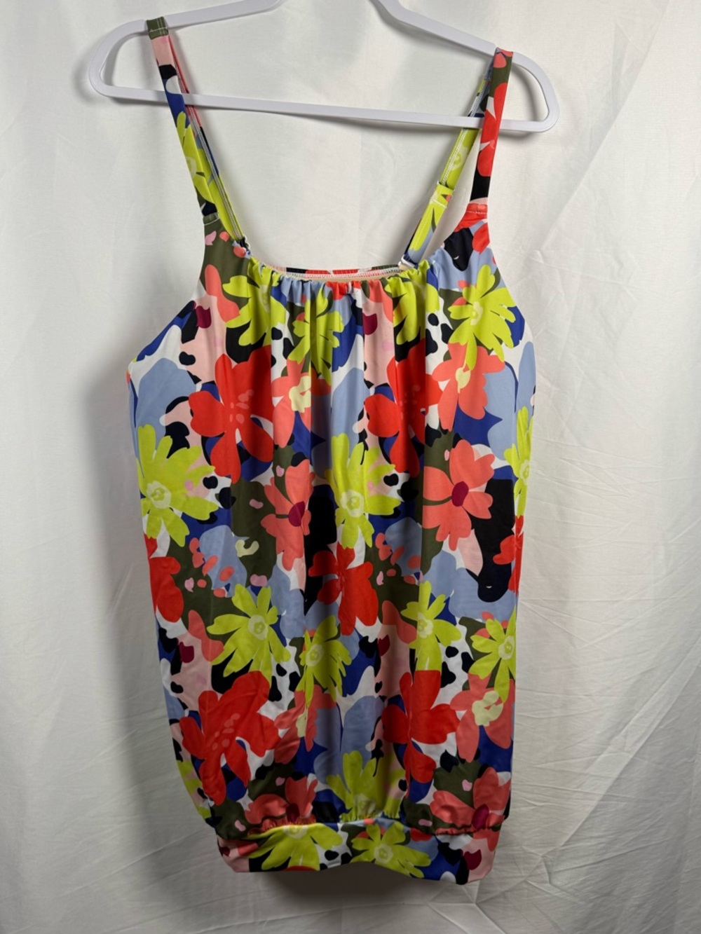 Swim By Cacique Blouson Floral Print Swim Top 20